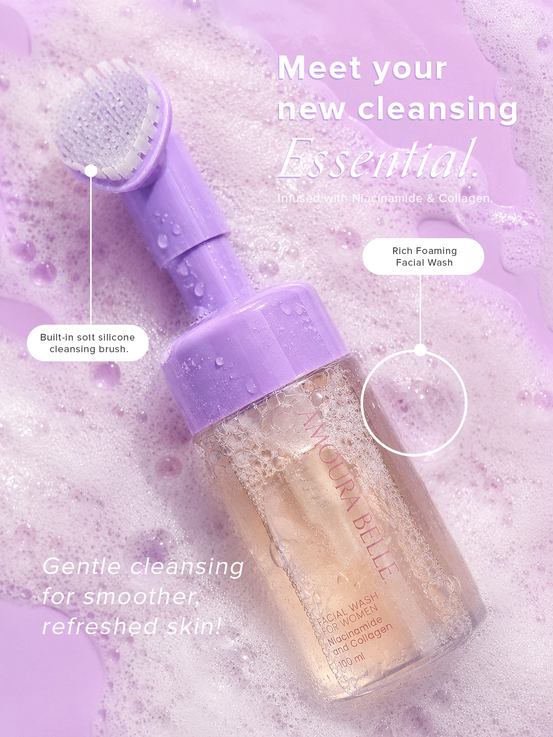Niacinamide & Collagen Facial Wash for Women